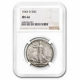 thumbnail image 1 of 1944-D Walking Liberty Half Dollar MS-66 NGC, 1 of 3