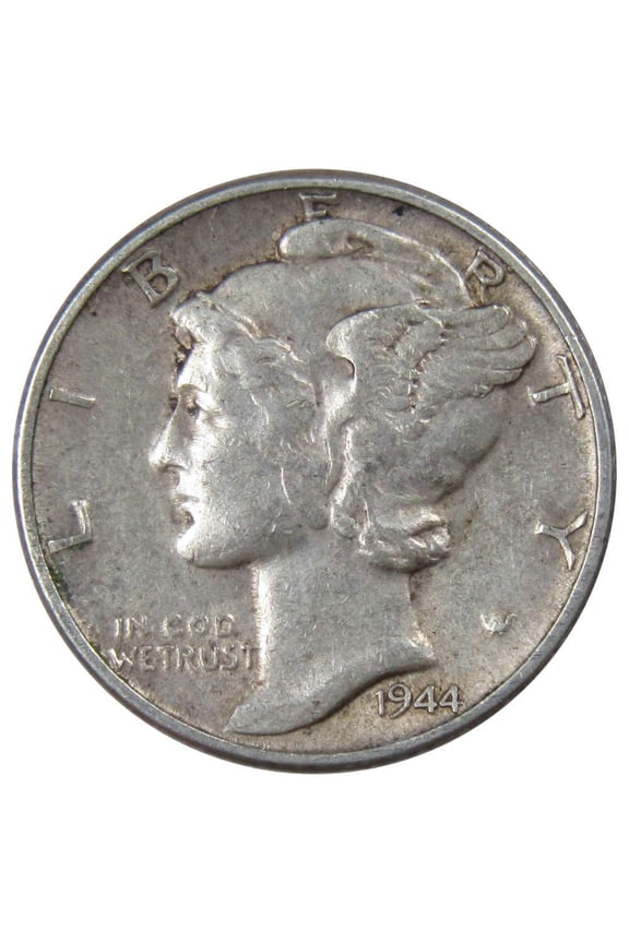 1944 Mercury Dime XF EF Extremely Fine 90% Silver 10c US Coin Collectible
