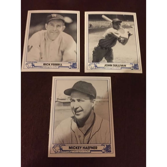 1944 Play Ball 1983 TCMA Washington Senators Team Set 3 Cards NM-MT