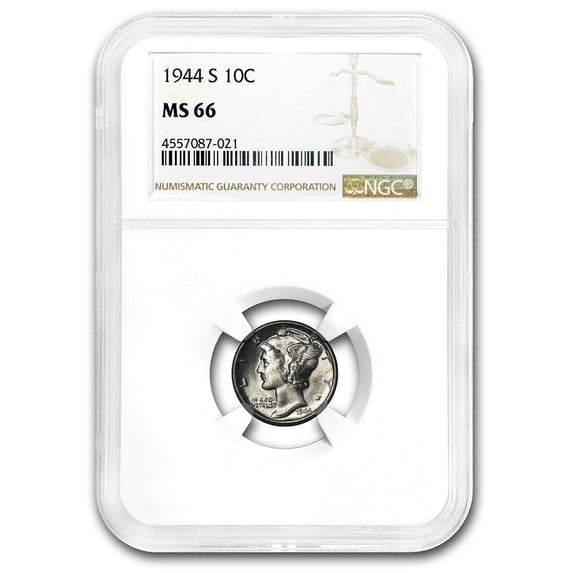 1944-S Mercury Dime MS-66 NGC