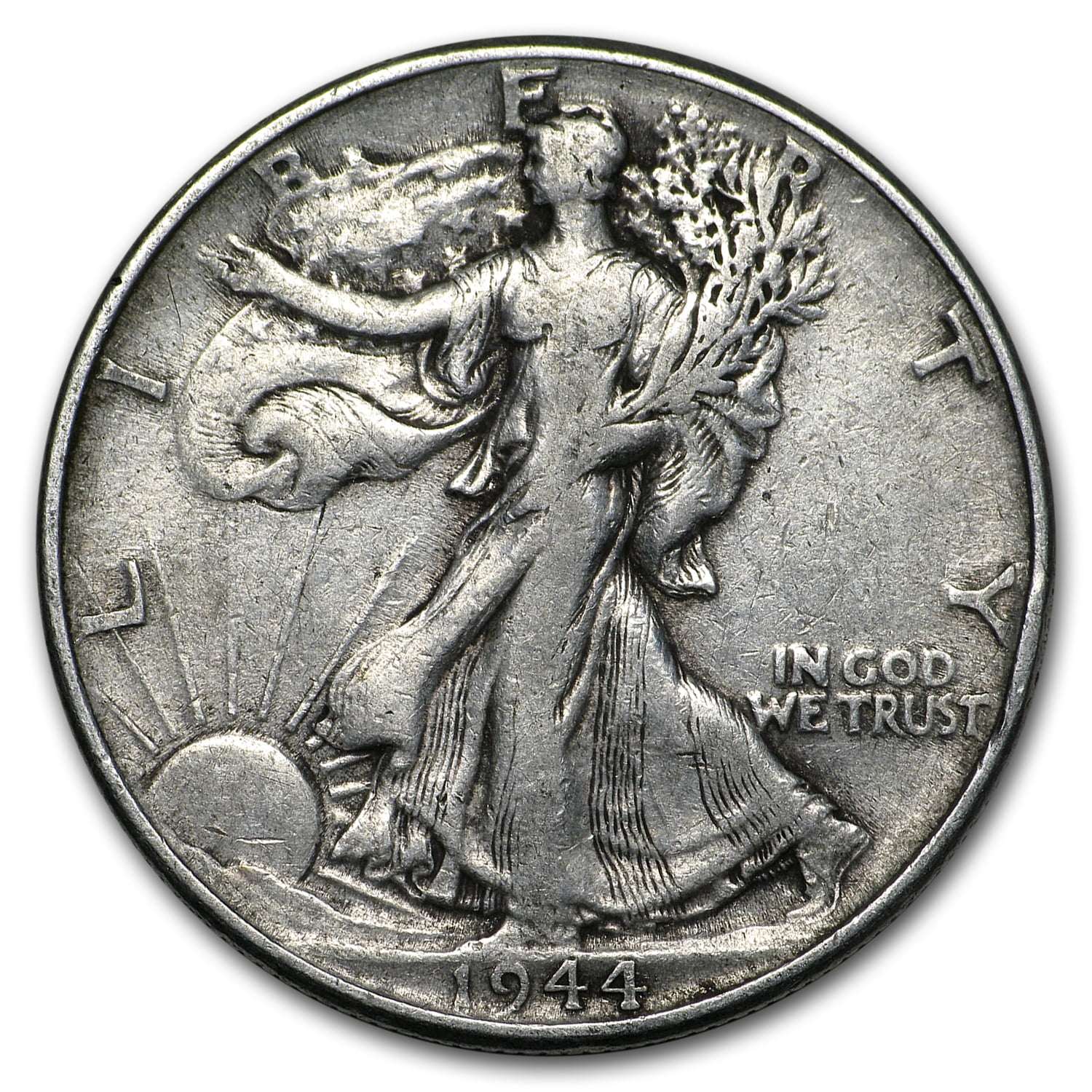 新到着 1944 Walmart.com - Fine/VF Dollar Half Liberty Walking コレクション