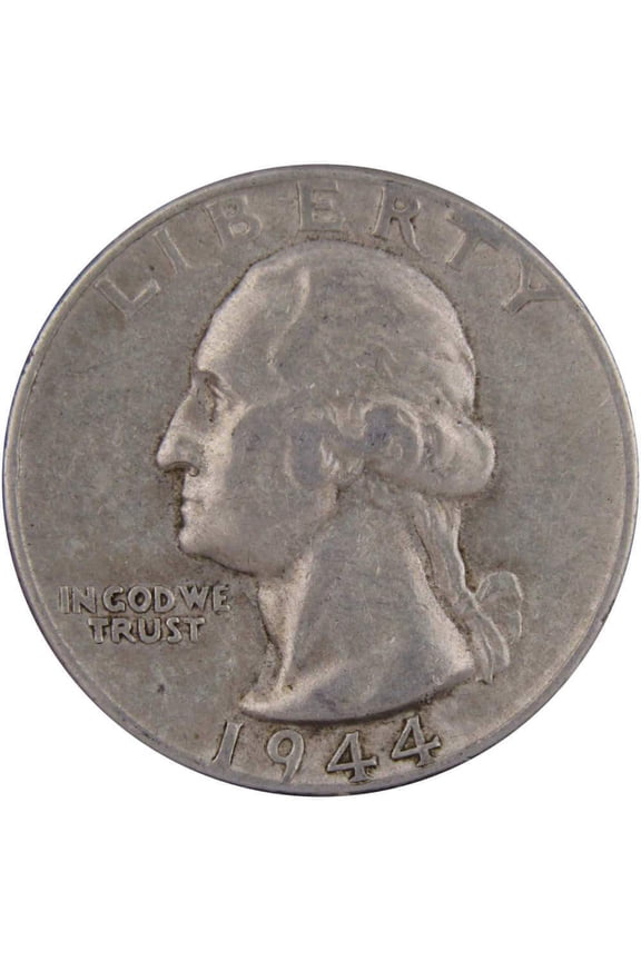 1944 Washington Quarter XF EF Extremely Fine 90% Silver 25c US Coin Collectible