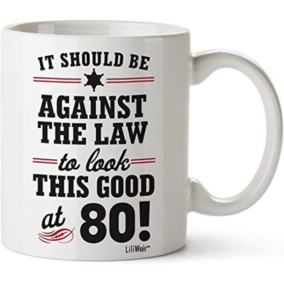 1945 80th Birthday Gifts Men Women | Birthday Gift for Man Woman Turning 80 | Funny 80 th Party Supplies Decorations Ideas | Eighty Year Old Bday Coffee Mug | 80 Years Gag Office Cups Presents Mens