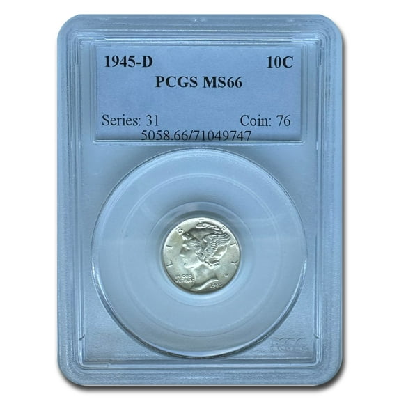 1945-D Mercury Dime MS-66 PCGS