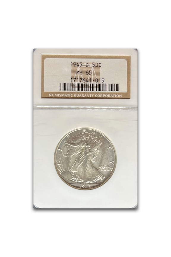 1945-D Walking Liberty Half Dollar MS-65 NGC
