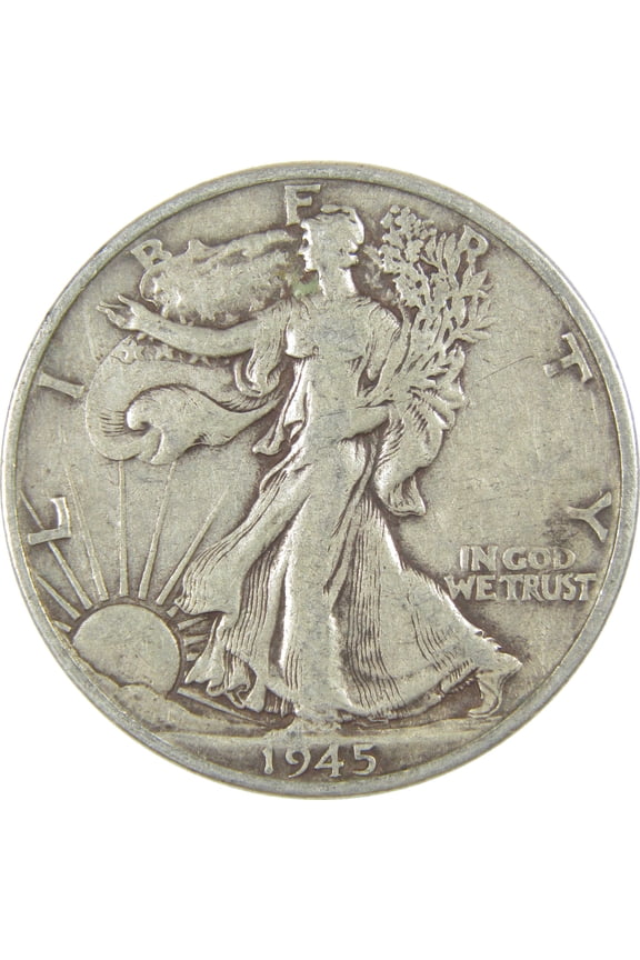 1945 S Liberty Walking Half Dollar XF EF Extremely Fine Silver