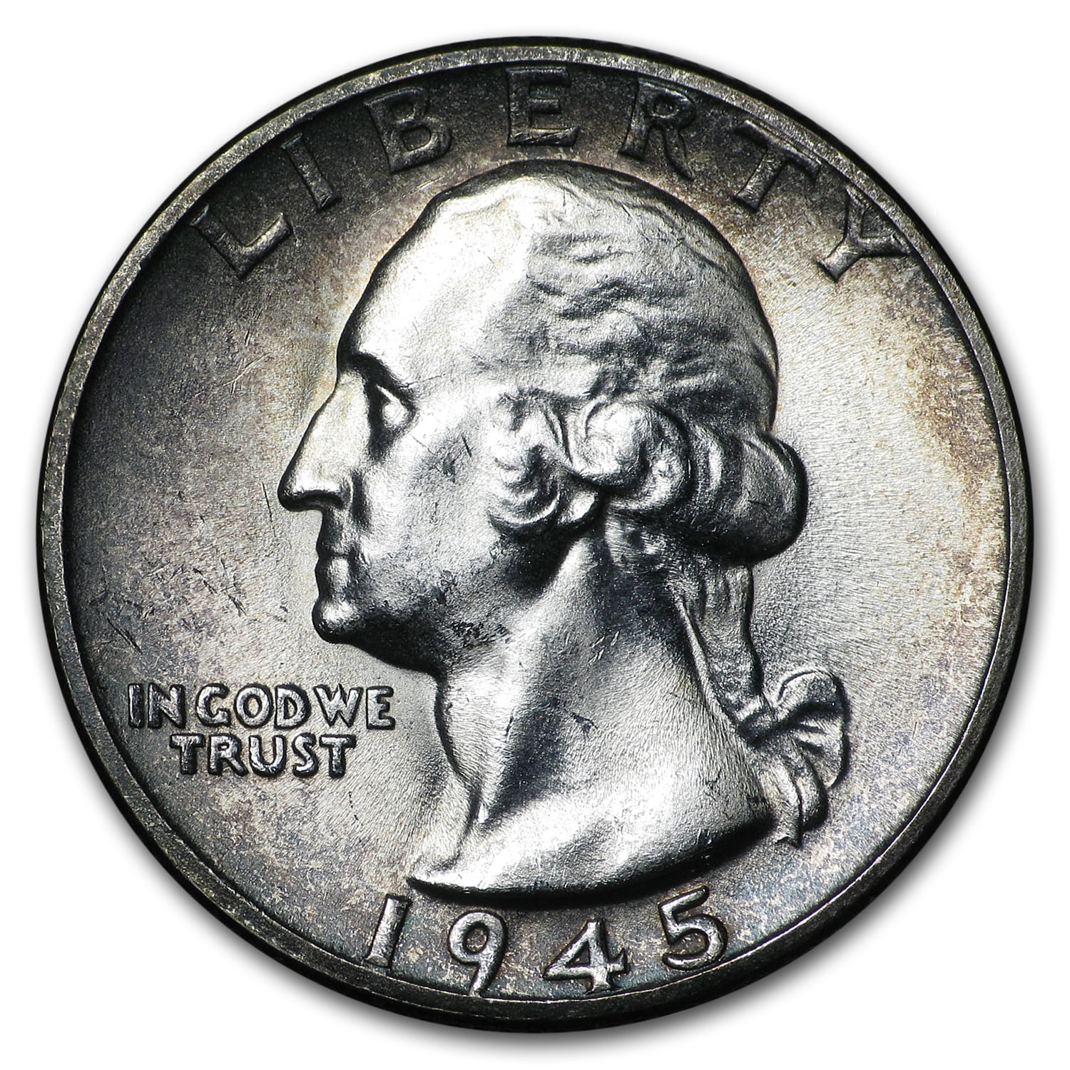 1945-S Washington Quarter BU