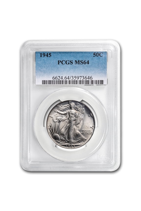 1945 Walking Liberty Half Dollar MS-64 PCGS