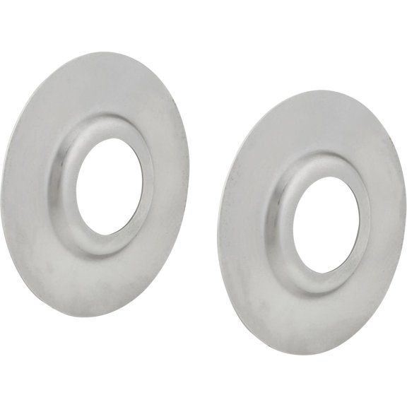 Speedway Motors Style Door Latch Button French Panels, Weld-In Steel Flush Mount Panels, Push Button Door Handles, 3-9/16 Inch Diameter Pair, Compatible with 1946-1948 Lincoln