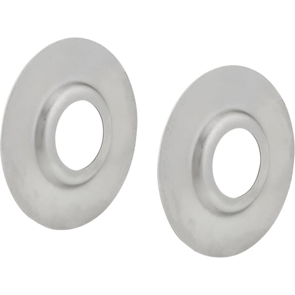 Speedway Motors Style Door Latch Button French Panels, Weld-In Steel Flush Mount Panels, Push Button Door Handles, 3-9/16 Inch Diameter Pair, Compatible with 1946-1948 Lincoln