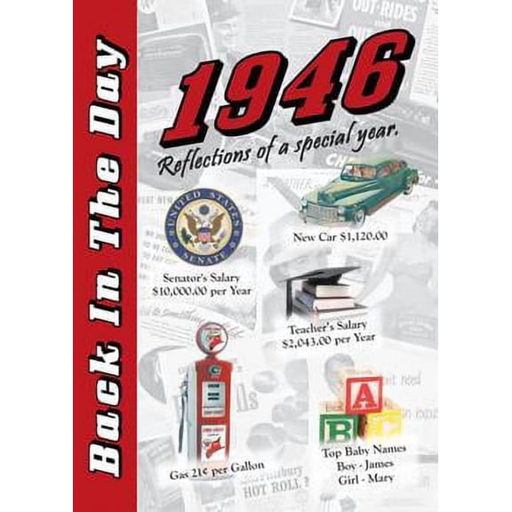 1946 Back In The Day Greeting Card / Booklet (envelope included)