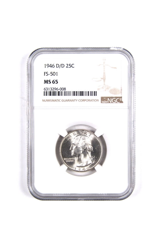 1946 D/D FS-501 Washington Quarter MS 65 NGC Silver SKU:I2849