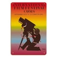 thumbnail image 1 of 1946 International Film Festival of Cannes - Vintage Film Movie Poster by Paul Colin - 8 x 12 inch Vintage Wood Art Sign, 1 of 4