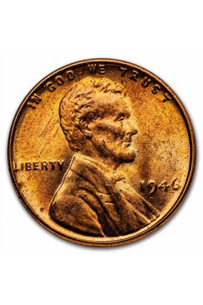 1946 Lincoln Cent BU (Red/Brown)