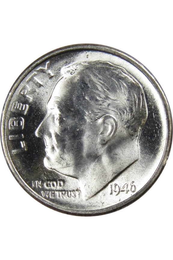 1946 S Roosevelt Dime BU Uncirculated Mint State 90% Silver 10c US Coin