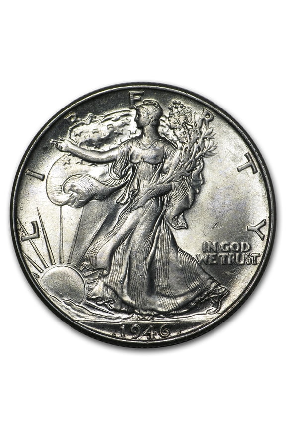 1946 Walking Liberty Half Dollar AU