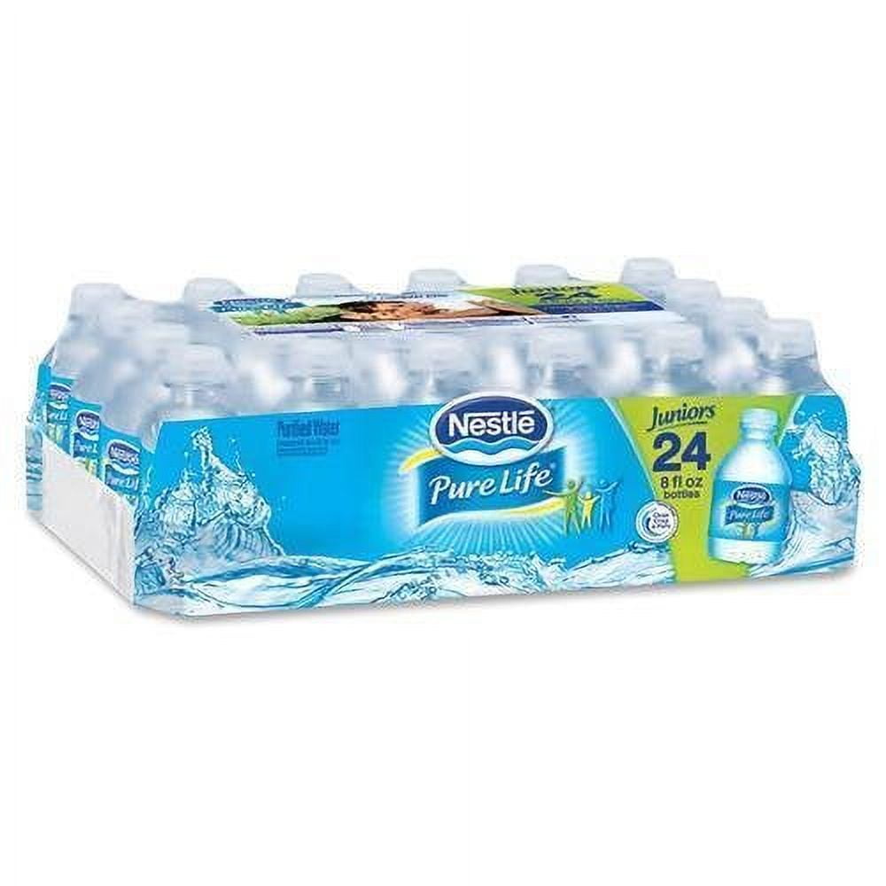 Nestle Pure life Purified Water - 8 oz Bottled Spring Water - 24 Pack  Bottled Water - Mini 8 oz Water Bottles | Pack of 24