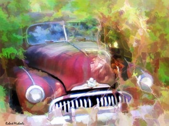 1947 Buick Canvas Art - Robert Michaels (18 x 14)