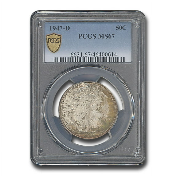 1947-D Walking Liberty Half Dollar MS-67 PCGS