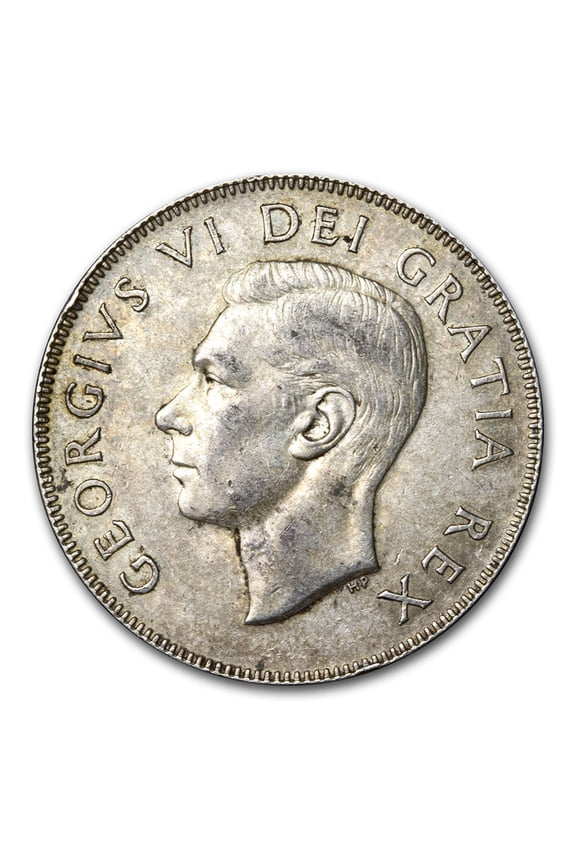 1948-1952 Canada Silver 50 Cents George VI Avg Circ