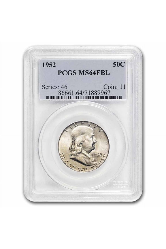 1948-1963 Franklin Half Dollar MS-64 PCGS (Random, FBL)
