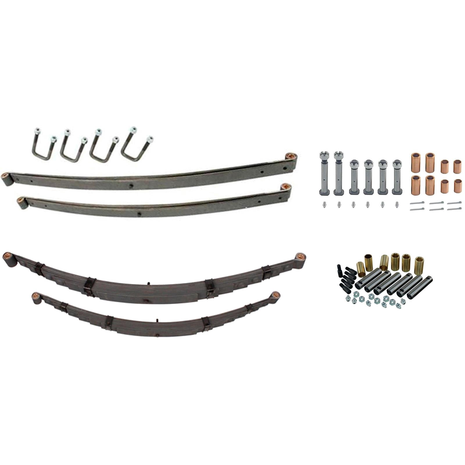 1948-52 Ford Pickup Front/Rear Dropped Springs and Shackle Kit ...