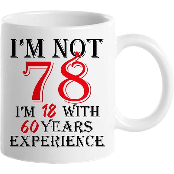 1948 78th Birthday Gifts for Women Men, Turning 78 Years Old Birthday Gift Coffee Mug, Funny 78th Birthday Gifts Ideas - Fathers Day Mothers Day Christmas Birthday for Mom, Dad, Grandma, Grandpa