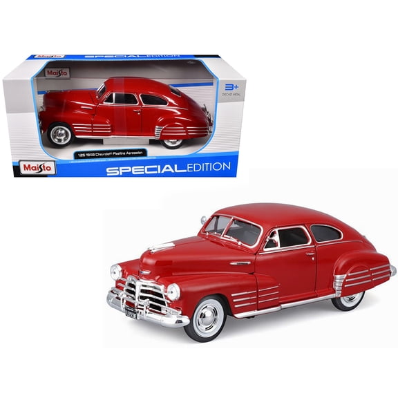 1948 Chevrolet Fleetline Aerosedan Red "Special Edition" 1/25 Scale Diecast Model Car by Maisto
