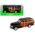 thumbnail image 1 of 1948 Chevrolet Woody Fleetmaster Dark Brown 1-24 Diecast Model Car, 1 of 1