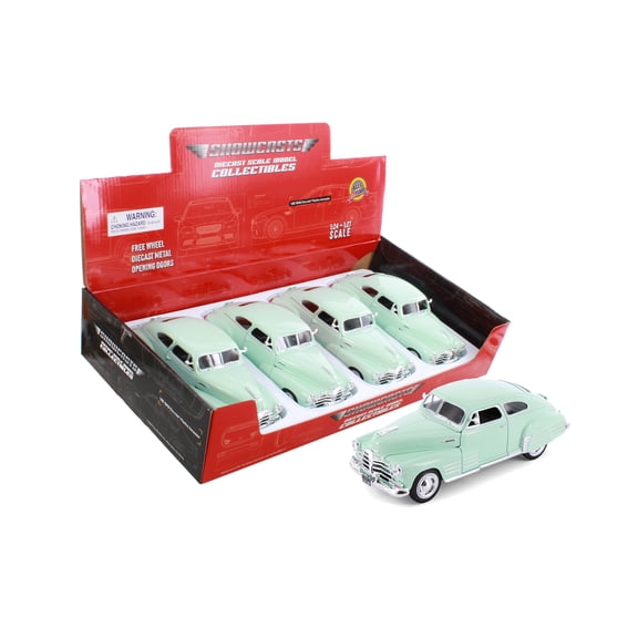 1948 Chevy Fleetline Aerosedan, Green - Showcasts 37921 - 1/25 Scale Diecast Model Car