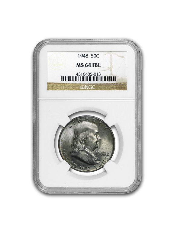 1948 Franklin Half Dollar MS-64 NGC (FBL)
