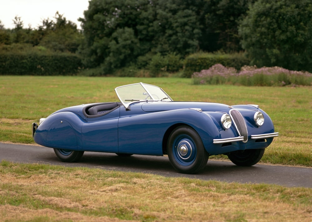 1948 Jaguar XK120 Roadster 2-door 2-seater 34 litre Inline-6 DOHC engine developing 160bhp Country of origin United Kingdom Canvas Art - Panoramic Images (24 x 36)