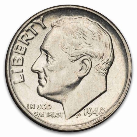 1948 Roosevelt Dime AU