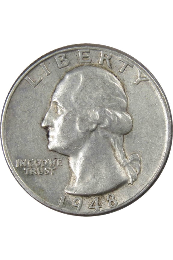 1948 Washington Quarter XF EF Extremely Fine 90% Silver 25c US Coin Collectible