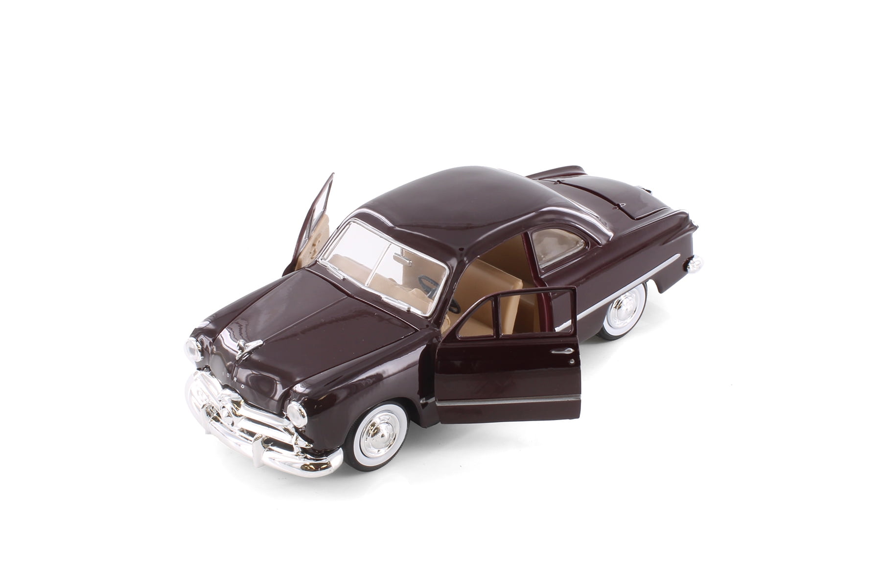 1949 Ford Coupe Hardtop, Burgundy - Showcasts 77213BG - 1/24 Scale Diecast Model Car