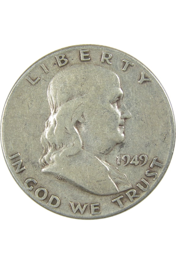1949 Franklin Half Dollar VG Very Good Silver 50c Coin
