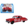 thumbnail image 1 of 1949 Oldsmobile Rocket 88 Coupe #22 "Overseas Motors Atlanta" Red 1/87 (HO) Scale Diecast Model Car by Oxford Diecast, 1 of 3