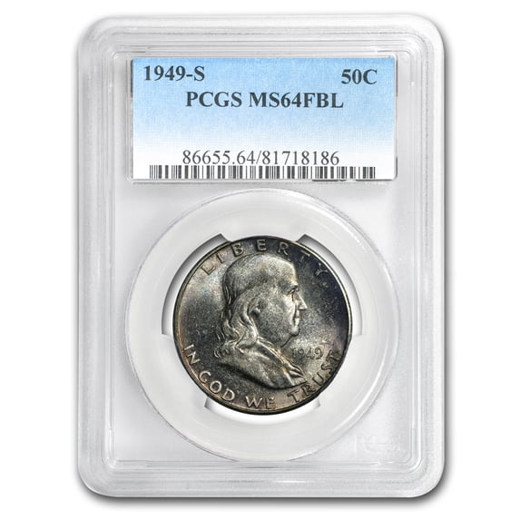 1949-S Franklin Half Dollar MS-64 PCGS (FBL)