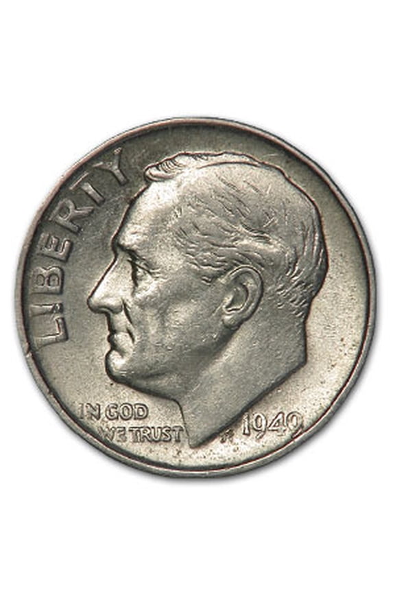 1949-S Roosevelt Dime AU