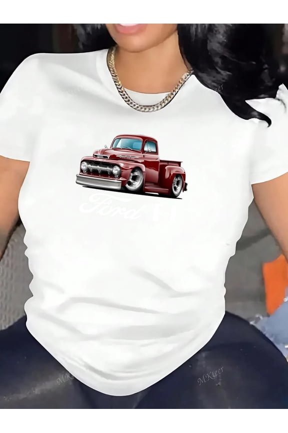 1950 1951 1952 Ford F1 Pickup Truck Full Color Classic Design T-Shirt Unisex, for men & women, up to size 5XL