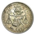 thumbnail image 1 of 1950-1953 Mexico Silver 25 Centavos Avg Circ (ASW. 0321), 1 of 2