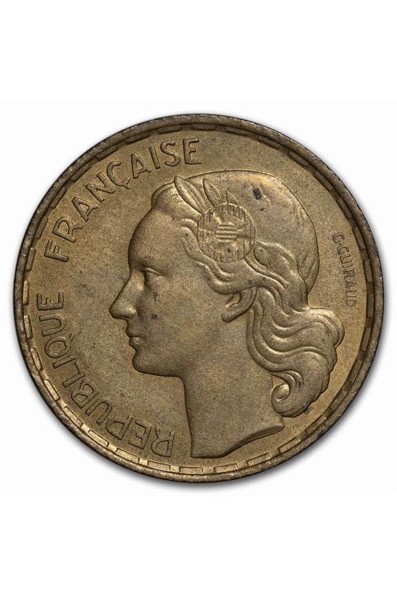 1950-1958 French Fourth Republic CU-AI 50 Franc Avg Circ
