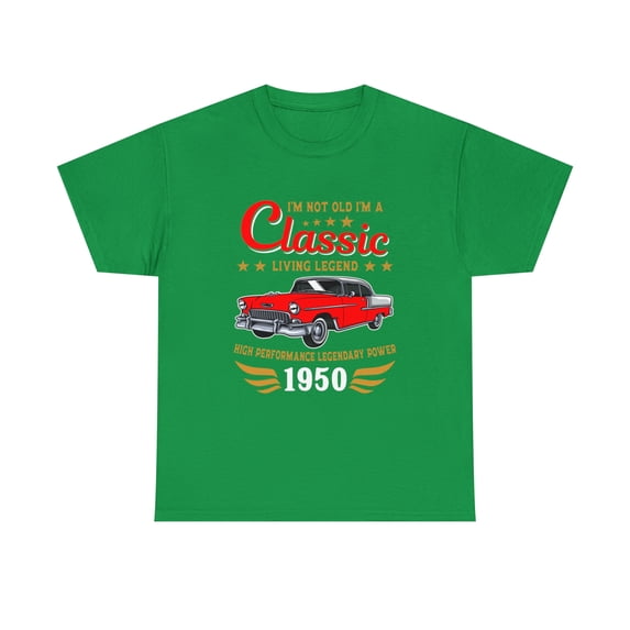 1950 Birthday Classic Car for Legends Born in 1950 T-Shirt
