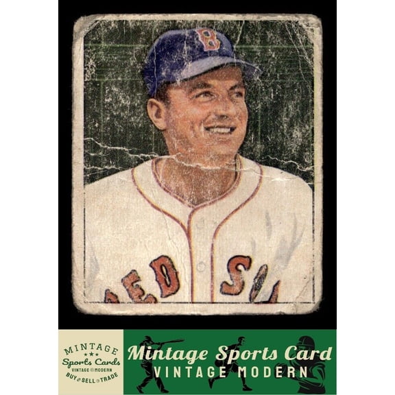 1950 Bowman Lou Stringer #187 Boston Red Sox Low Grade Filler Baseball Card