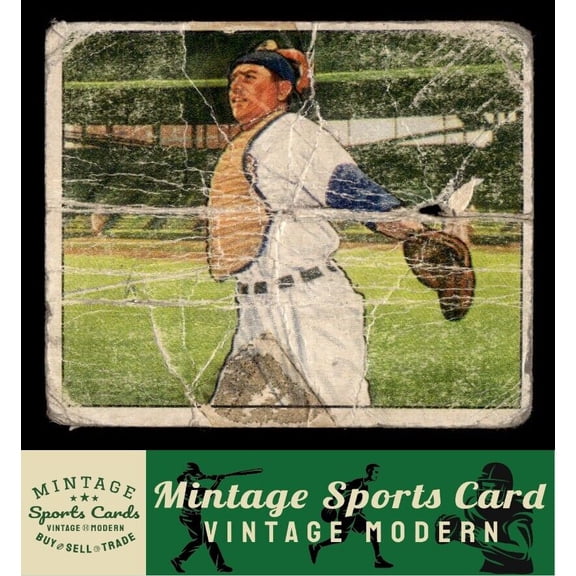1950 Bowman Mickey Owen #78 Chicago Cubs Baseball Card Low Grade Filler
