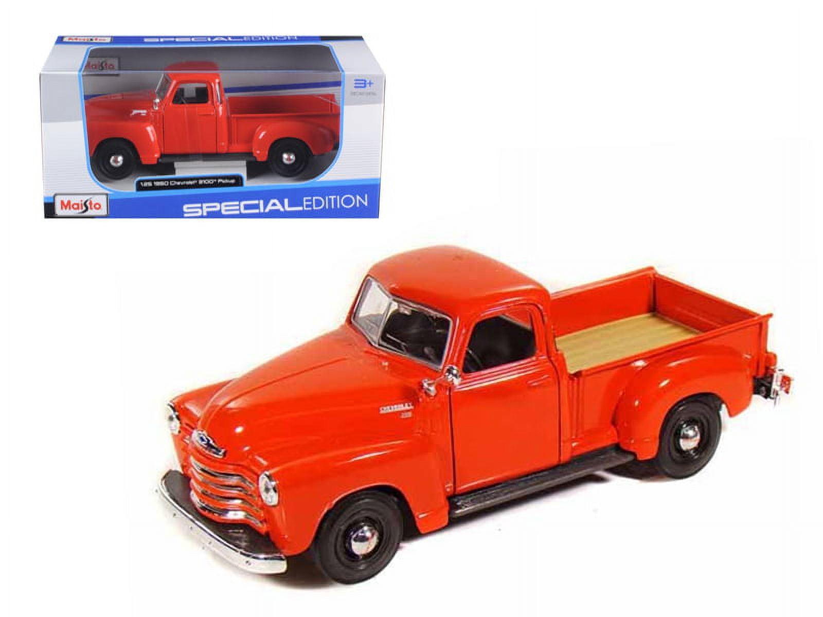 1950 Chevrolet 3100 Pickup Truck Omaha Orange 1 25 Diecast Model