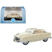 1950 Nash Rambler Custom Landau Convertible Open Champagne Ivory 1/87 HO Scale Diecast Model Car by Oxford Diecast