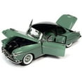 thumbnail image 1 of 1950 Oldsmobile Rocket 88 Alder Green with Black top and Green and White Interior 1/18 Diecast Model Car by Auto World, 1 of 5