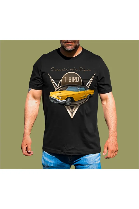 1950'S SQUARE BIRD THUNDERBIRD T-SHIRT