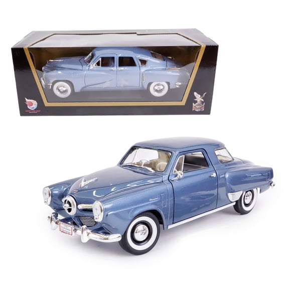 1950 Studebaker Champion 1/18 Diecast Model Car by LUCKY DIE CAST - Opening Hood Doors Trunk, Detailed Inline-6 Engine, Display Base, Collectible